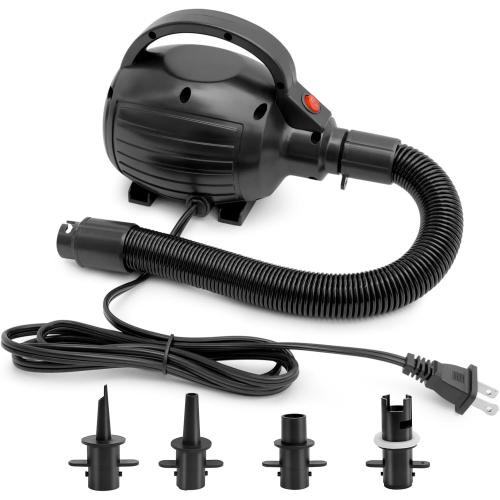 Electric Air Pump for Inflatables, 600W High Power Quick-Fill Air Pump