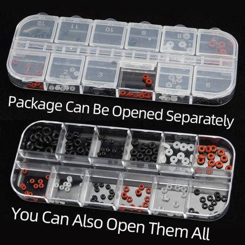 144pcs Rubber O Ring Assortment Kits 12 Sizes Made of Nitrile Rubber NBR Replacement