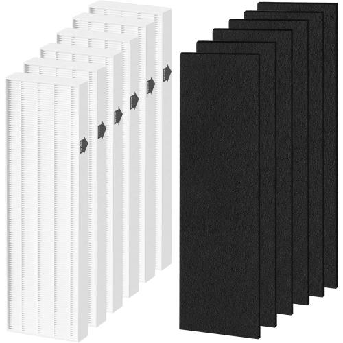 6 Pack Upgraded Aera- Max 100 Filter Replacement for Compatible with Fellowes Aera- Max 90 100 DX5 DB5 Air Puri-fiers, Part# 9287001 9324001