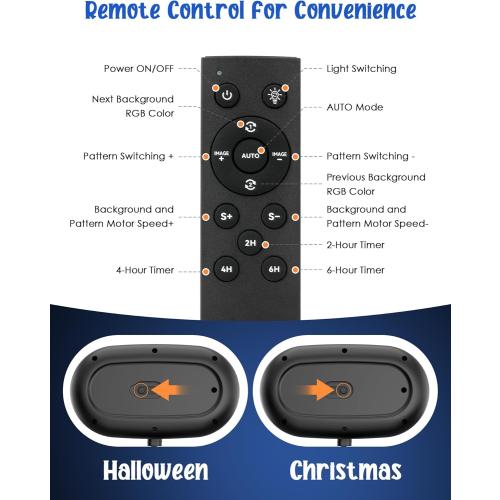 Christmas Projector Lights Outdoor, Christmas Patterns Holiday Projectors, 12 HD Effects (3D Ocean Wave   Patterns), Holiday Projector, Christmas Decorations for Light Show (Black-Christmas-01)