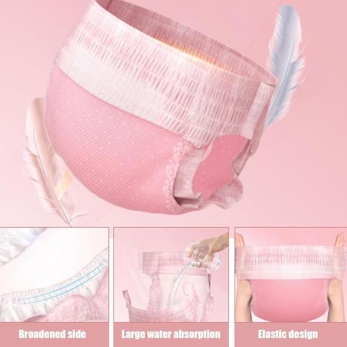 10Pcs Dog Diapers Female,Disposable Pull Up Stretchy Waist Wraps for Female Puppy Dogs in Heat Period, Strong Absorbency | Leak Proof | Elderly | Doggie Training Incontinence S