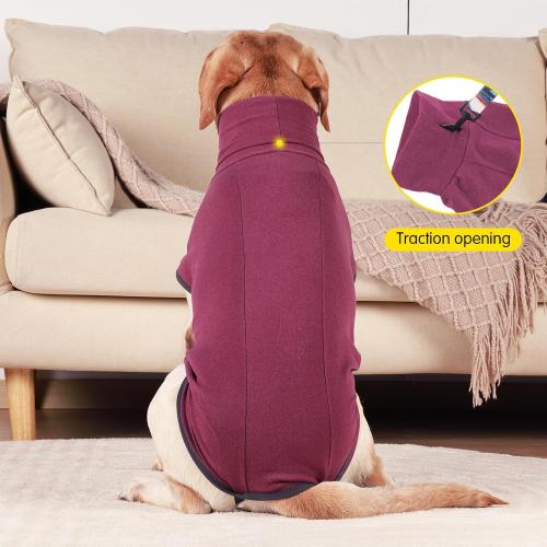Dog Sweater Pullover Cold Weather Vest for Dogs Dog Sweatshirt & Jacket for Indoor and Outdoor Use (X-Large, Wine red)