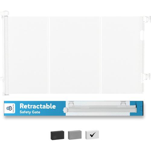Baby Proof Me Retractable Baby Gates for Stairs & Doorways - 71” Wide Mesh Safety Gate for Toddlers, Dog & Pets - Use for Indoor/Outdoor, Hallways, Deck, Porch - Easy Installation, Secure Closure
