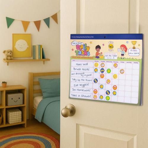 PUTSKA Potty Tasks Training Chart for Kids – 26 Charts & 1528 Stickers – Toilet Training & Behavior Chart System for Toddlers, Daily Routine & Chore Tracker