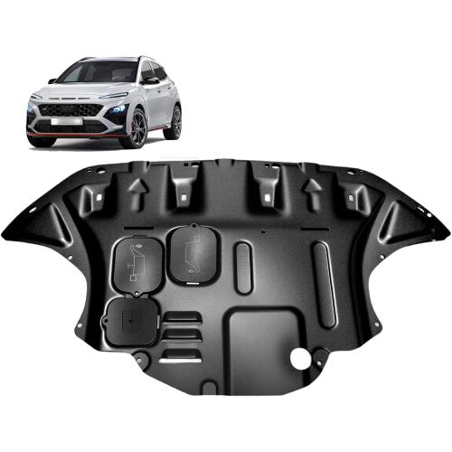 Front Engine Splash Shield Fit for 2018-2023 Hyundai Kona Engine Case Guards Suitable for Hyundai Kona Under Engine Cover Mud Flaps Directly Replace Original