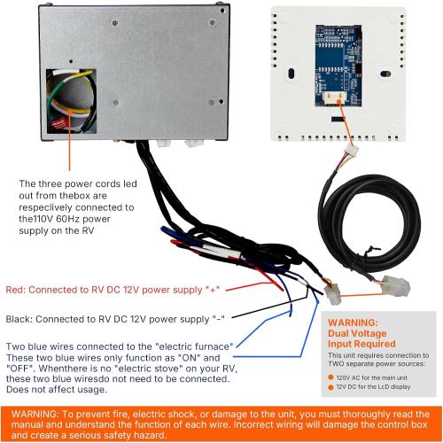 3109226.005 Suitable for Dometic RV air Conditioners Electronic Control Kit 3312020.000 RV Thermostat Multi-Zone Kit Replacement