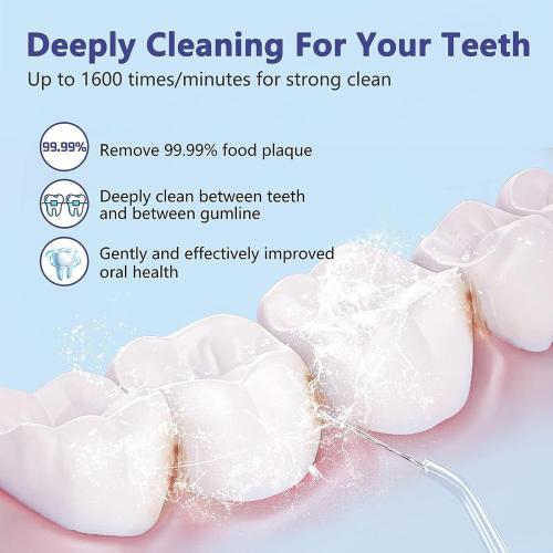 Water Flossers for Teeth - Teeth Water pickk 4 Nozzles | Water dentall Flosser | Oral Irrigator | Water Floss with Encapsulation Process | High-Pressure Washing Waterproof Water Flosser for Home