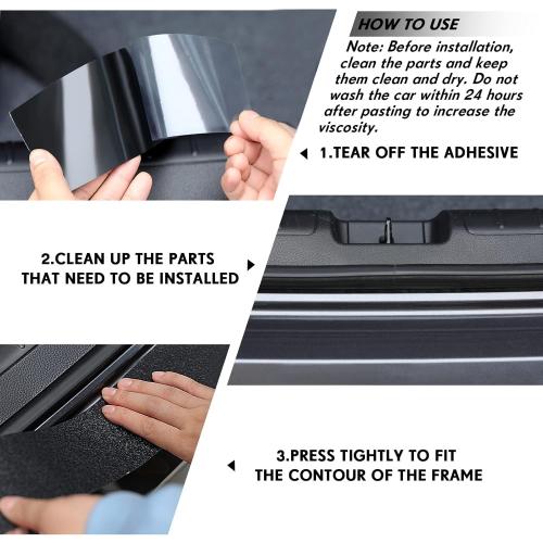 Frienda Car Door Edge Guards Door Sill Protector Automotive Entry Guard Anti Collision Scuff Sill Trim Protection Strips for Most Cars Vehicles Accessories(2.8 Inch Wide, 16.4 Feet,Black)