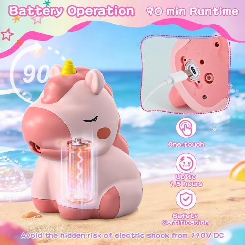 weirtoya Water Table Pump for Toddlers, Unicorn Toys Battery Powered Pump for Water Table Cordless Work Splash Toys Kids Toddler Summer Outddor Toys ‼️used‼️
