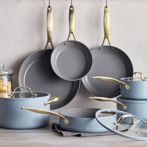 GreenPan Jewel Pro 11 Piece Cookware Set (Blue)
