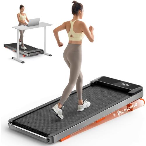 Walking Pad,Treadmill with Incline for Home Office, 2.5HP Portable Under Desk Treadmill with 265 Lbs Capacity,Remote Control, Led Display - missing control