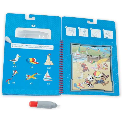 Melissa & Doug PAW Patrol Water Wow! Chase Water Reveal Travel Book Activity Pad | 3  | Gift for Boy or Girl
