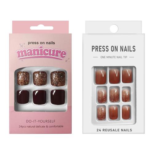 Press On Nails, Artificial Nails, Reusable (RED) 3pk
