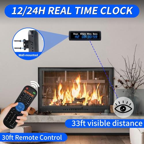YZ Digital 999 Days Countdown Timer, Count Up/Count Down Clock with Remote, 12/24 Hour Real Time, Event Countdown Clock Large Display, Countdown Calendar for Retirement/Pregnancy/Birthday/Christmas