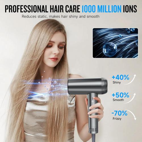 Hair Dryer, High Speed Hair Blow Dryer with Diffuser for Home Salon Travel