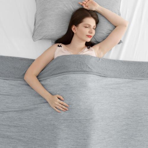 Elegear Revolutionary Cooling Blanket Queen Absorbs Heat to Keep Body Cool for Night Sweats, Arc-Chill3.0 Cool Fiber Q-Max>0.5 for Hot Sleepers, Lightweight Summer Cold Blankets for Sleeping 79“ x 86”
