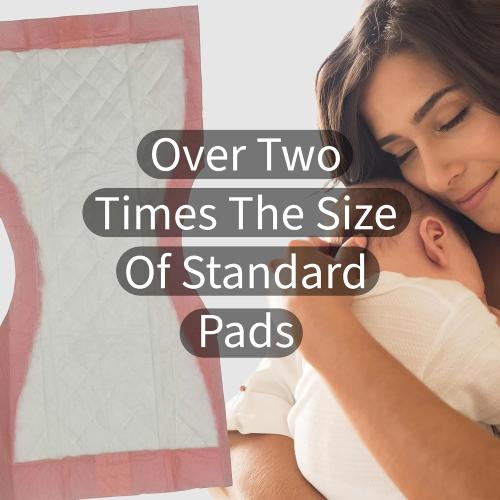 Vakly Extra Large Postpartum Maternity Pads [40 Pack] Hospital Style Super-Absorbent Contoured Pad Liners - 7 Wide X 14 Long - Heavier Overnight Post Birth Protection for Women - Incontinence Liners