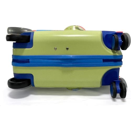 Fast Forward 18 Bluey Kids Ride On Luggage-HardShell Rolling Travel Suitcase-Lightweight Ride On Suitcase For Kids