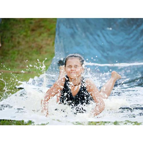 Slip and Slide 90ft X 10ft Heavy Duty with 2 Bodyboards, Thicker Lawn Water Slide, Tear-Resistant Design, Easy to Set-Up, Backyard Summer Outdoor Water Play for Adults and Teens, 2025New