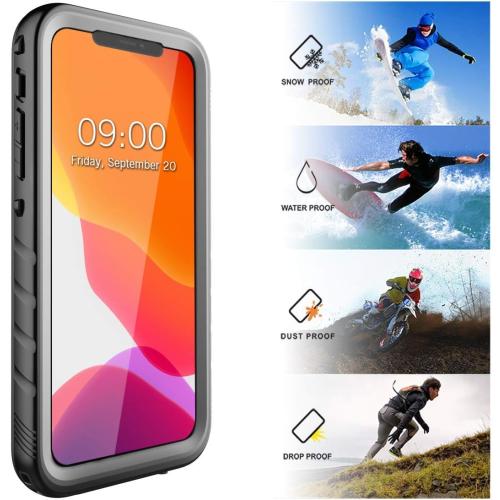 SPORTLINK Waterproof Case for iPhone 11 Pro, Full Body Heavy Duty Protection Full Sealed Cover Shockproof Dustproof Built-in Clear Screen Protector Rugged Case for iPhone 11 Pro 5.8 Inch