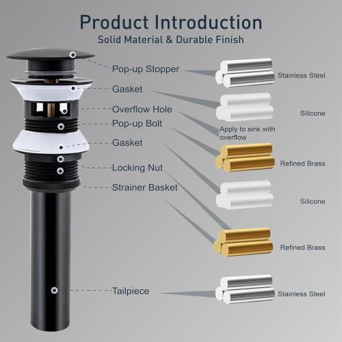 Black Gold Waterfall Sink Single Hole Vanity 1 Handle Brass Modern Unique Bathroom Faucets, 2 Tone Single Lever Copper Swan Style Vessel Hollow Faucet with Deck Plate for 3 Hole