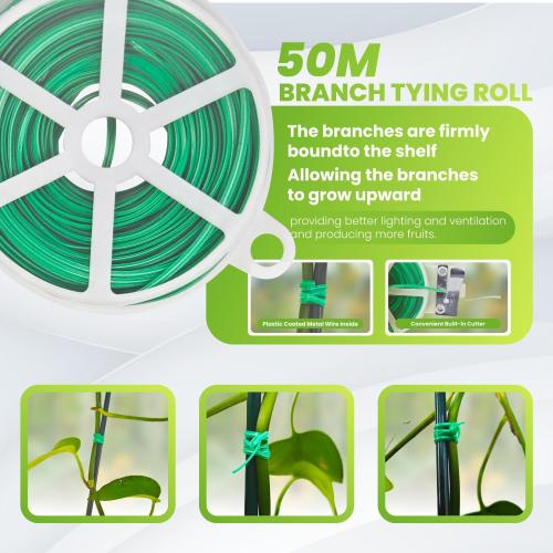 2 Pack Cucumber Trellis for Raised Bed 48 x 34, Foldable Garden Trellis for Climbing Plants Outdoor, A Frame Metal Trellis with Support Clips, Spiral Connectors and Twist Tie for Garden.