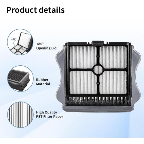 Roller Brush and Filters Replacement Compatible with Tineco Floor ONE S5/Floor One S5 Pro Cordless Vacuum Cleaner,(Not for Other S5 Series Models)3 Brushes Roller,3Filters