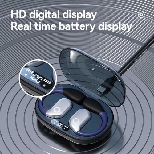 Bone Conduction Headphones,Open Ear Headphones Wireless Bluetooth 5.4 HIFI Sound Quality Sports Over Ear Earbuds with Earhooks, Built-in Mic, Crystal-Clear Calls for Running Workout Cycling Driving