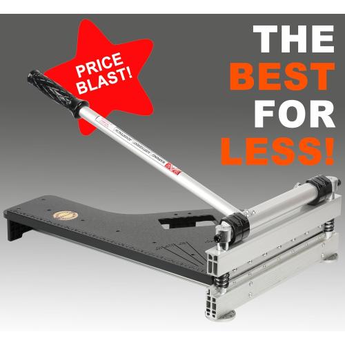 13 Laminate Floor Cutter, Vinyl Floor Cutter - Meet Multi-Angle/Length Cutting, A Flooring Tool also Cuts-Engineered Wood Floor, LVP, VCT, SPC, WPC, Long Life HSS Blade Mounted!