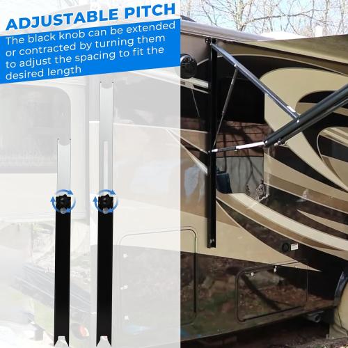 AUTOVIC RV Awning Adjustable Pitch Arm 30 inch for Dometic 9100 Power Awning Replace 8952002.400U