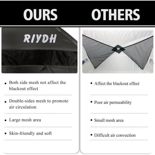 Bed Tent Bed Canopy Breathable 100% for Adult and Kids- Original Design Light Reduction 93% Sleeping Dream Tents Indoor Portable Big Space with String Light 3 Doors Twin Full Queen King Size