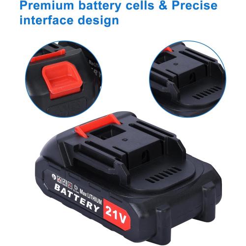 Weed Eater Replacement Battery,High Performance Rechargeable Weed Eater Battery 12/21V 1500/3000mAh Battery for Weed Mover Lithiums Batteries for Weed Eater Cordless Tool Battery Packs 21V