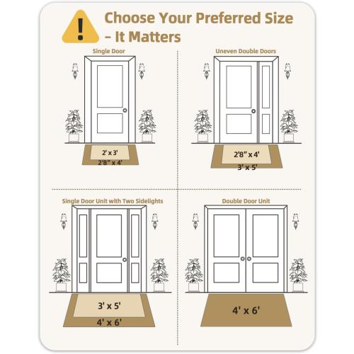 Color&Geometry Handwoven Jute Entry Rug - Natural Textured Front Door Mat 36x60, Non-Slip Durable & Eco-Friendly Doormat for High-Traffic Entrance, Rustic Farmhouse Welcome Mat, Sisal Brown