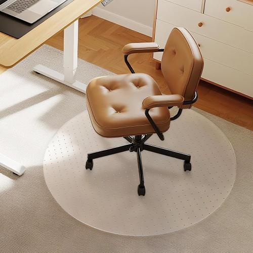 Office Chair Mat for Carpet - Size 36x36 Inch Plastic Computer Desk Floor Protectors for Chairs Clear Under Desk Rug Pad for Rolling Gaming Chair