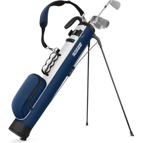 Findway Golf Stand Bag, Small Golf Bag for The Driving Range, Par 3 and Executive Courses, Lightweight Golf Club Carry Bag with Ball Holder and Pockets for Men Women