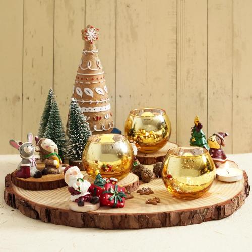 Homemory 24 Pcs Gold Votive Candle Holders, Round Mercury Glass Candle Holder, Tealight Candle Holders for Table Centerpieces, Baby Shower,Anniversary, Wedding, Home Decor, Halloween, Christmas