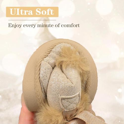 FANTURE Toddler Snow Boots for Girls Boys Winter Warm Fur Lined Kids Non Slip Outdoor Shoes (Toddler/Little Kid)