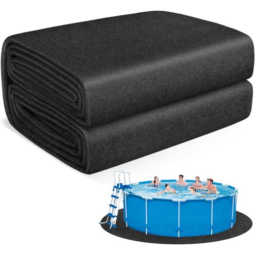 Thickened Pool Liner Pad for Round Above Ground Pools | Under Pool Mat Padding, Pool Ground Pad Mat Under Pool for Pool Bottom, Prevent Punctures, Extend Liner Life