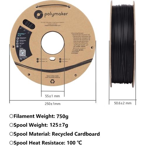 Red Polymaker TPU Filament 2.85mm Red, 0.75kg Shore 95A Flexible 3D Printer Filament 2.85mm - PolyFlex TPU95 3D Printing TPU Filament 0.75kg Red Soft Flexible Filament