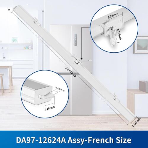 Refrigerator Flipper Assembly #Sam-Da97-12624a Compatible with Samsung, DA97-12624A Assy-French Door Mullion with Heater Replacement