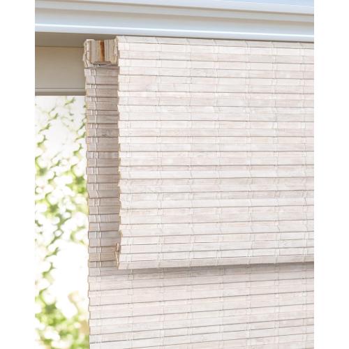 LazBlinds Cordless Bamboo Roman Shades, Privacy Window Treatment, Roll Up Bamboo Blinds for Windows, 36'' W x 60'' H