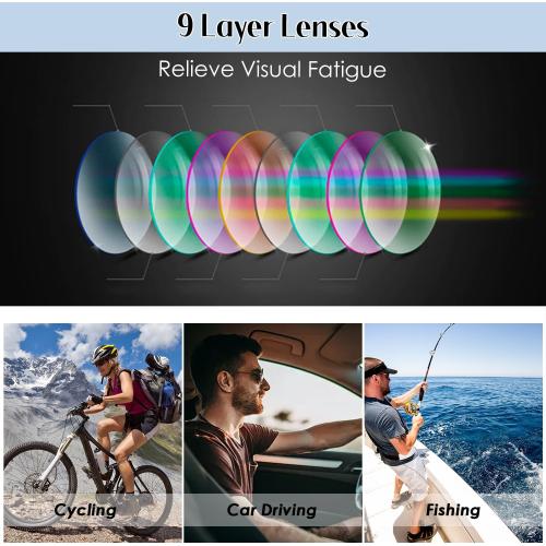 Color  Black , blue ,yellow , print grey Magnetic Clip on Sunglasses with 5 Interchangeable Clips,TR Rectangular Frame Stylish Night Driving Glasses TR Polarized Clip on Sunglasses for Women Men