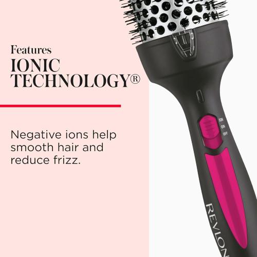 REVLON Perfect Match Hot Styler - Heated Brush to Style and Extend Blowouts, Hot Brush for Curls, Body, and Volume, Reduces Frizz and Boosts Shine