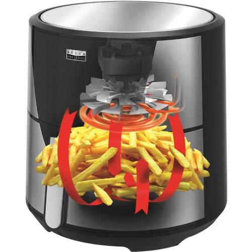 Bella Pro Series 8qt Touchscreen Digital Air Fryer, Stainless Steel