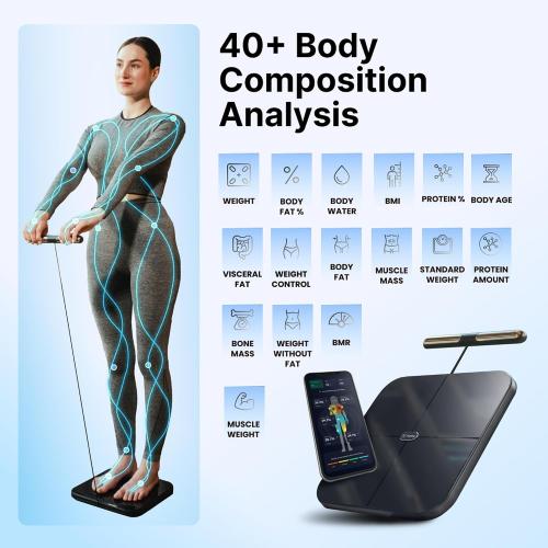Hume Health - The Body Pod - Home Body Analyzer and Free Bluetooth App - 45  Key Health Metrics - Accurate Personalized Data - Body Composition Scale - Smart Scale for Body Weight - HSA & FSA Eligible