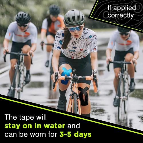 OK TAPE Precut Y-Shape Kinesiology Tape for Shoulder, Knee, Back, 10 Pcs, K Tape Strips, Provide Support & Relieve Discomfort, Water-Resistant Elastic Athletic Tape (3.5 x 10, Beige)