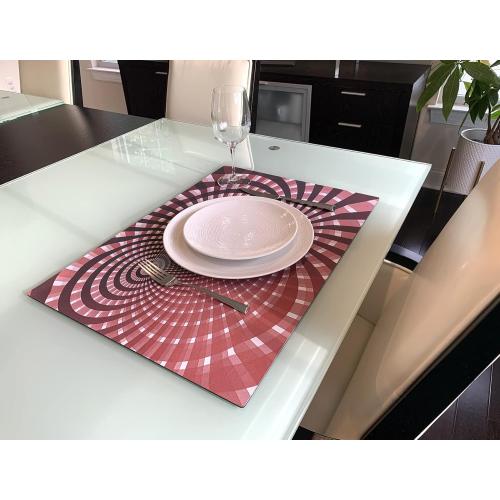 3dRose Art Print of White Gold Marble Agate Gem Mineral... - Desk Pad Place Mats (dpd-275047-1)