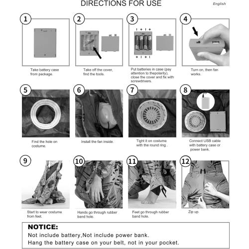 Size L 1010 RHYTHMARTS Inflatable Costume Dinosaur Inflatable Costumes T-rex Costumes Fancy Dress Halloween Costume Adult Costume