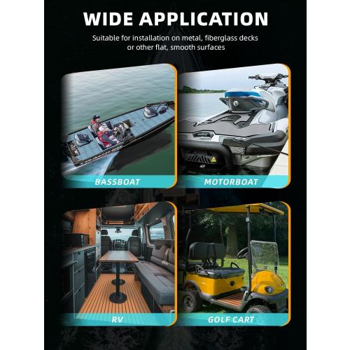 FOCEAN Boat Flooring EVA Foam Boat Decking Marine Flooring Brushed Texture Marine Mats for Jon Boats Bass Boat Kayak RV 94.5 x47.2/ 23.6/15.7