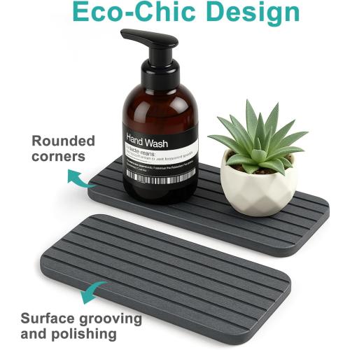 Diatomite Stone Sink Tray Drying Mat for Kitchen Soap Bathroom Counter Tray
